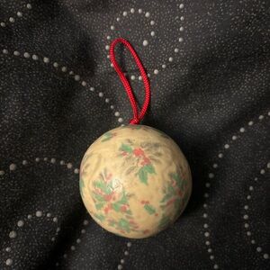 Vintage Paper Mache Holiday Ornament
